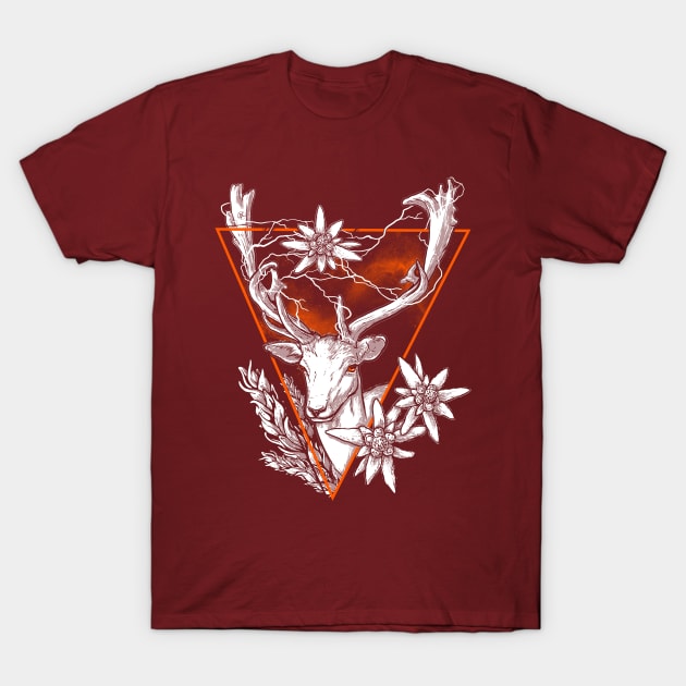 Electric Stag T-Shirt by LivMat